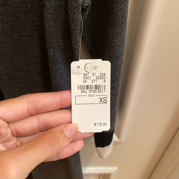 Brand new Gray Striped Sweater Dress - Picture 3 of 6